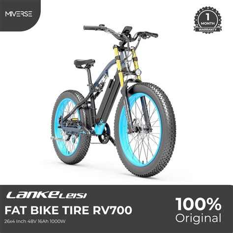 Jual Lankeleisi Rv Sepeda Listrik Fat Bike Tire X Inch V Ah