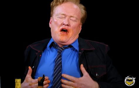 Upsetting Screenshots From Conan OBriens Hot Ones Appearance Cracked