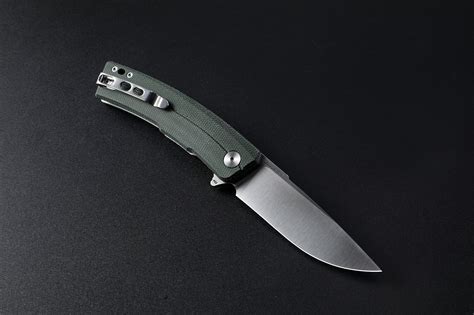 Petrified Fish PFP02 Magazine,3.66“ D2 Satin Blade，G10/Micarta/Carbon