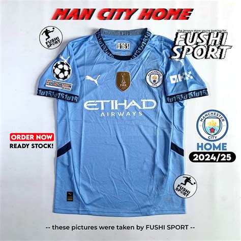 Jual Jersey Baju Bola City Home Full Patch 2024 2025 NEW Grade Ori