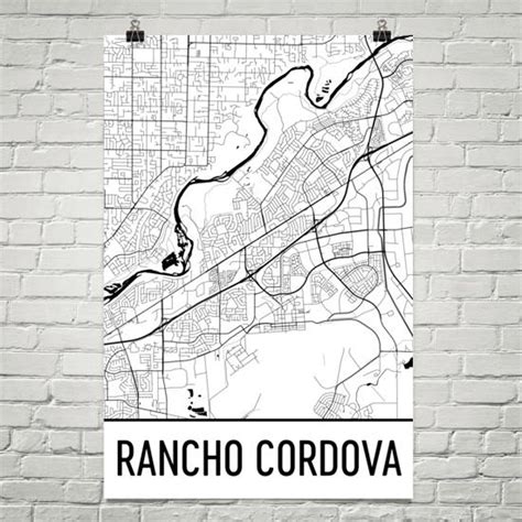 Rancho Cordova Ca Map Rancho Cordova Art Rancho Cordova Etsy