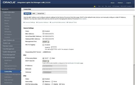 Modificación De La Configuración De Red Desde La Interfaz Web De Oracle