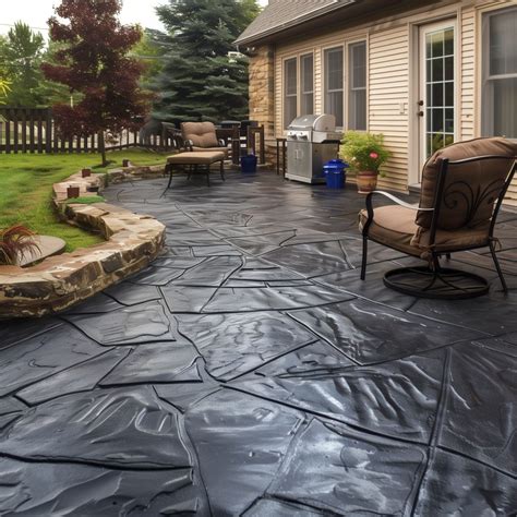 20+ Stamped Concrete Patio Ideas with Stunning Patterns - HearthandPetals