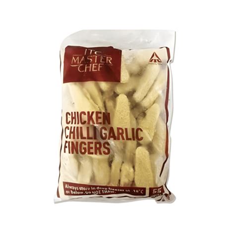 ITC Master Chef Chicken Chilli Garlic Fingers - 1 kg - (55 pcs