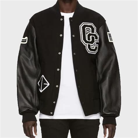 Opening Ceremony Black Varsity OC Letterman Jacket