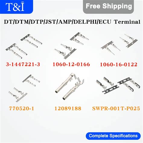 Terminales De Cableado De Pin Macho Y Hembra Conector De Torno DT DTM