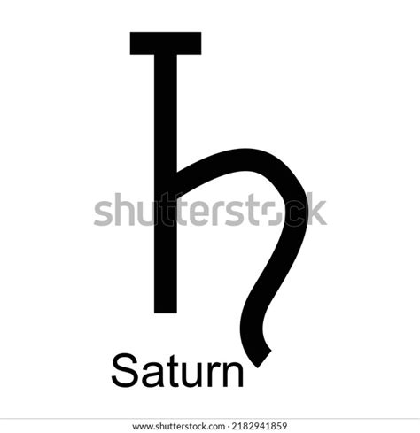 Vector De Símbolo De Saturno Vector De Stock Libre De Regalías 2182941859 Shutterstock