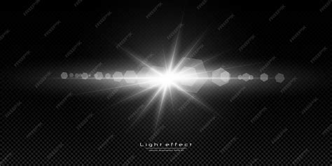 premium vector glowing light flare concept