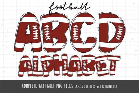 Football Alphabet Graphic By Kumabearstudio · Creative Fabrica