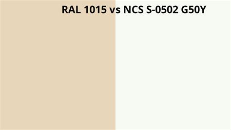 Ral 1015 Vs Ncs S 0502 G50y Ral Colour Chart Uk