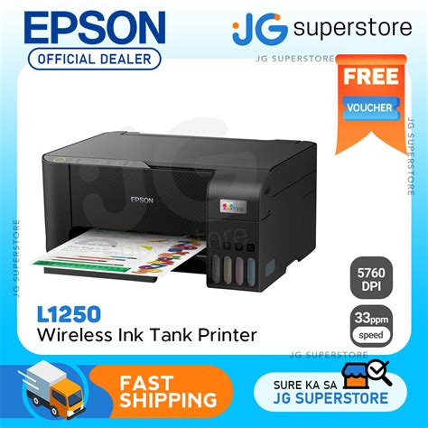 Epson EcoTank L1250 A4 Wi-Fi Ink Tank Printer Wireless Heat-Free with ...