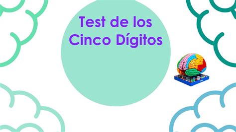 Test De Los Cinco D Gitos Fdt Youtube