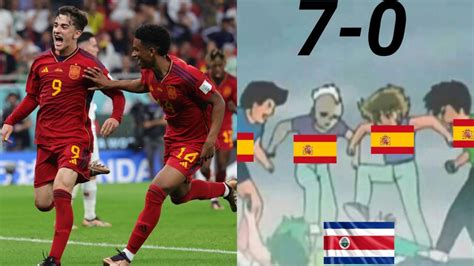 Los Mejores Memes De La Histórica Goleada De España A Costa Rica La