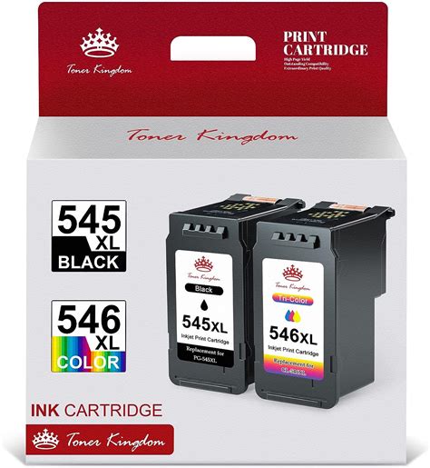 Toner Kingdom Pg 545xl Cl 546xl Kompatibel Für Canon Druckerpatronen 545 546 Xl Für Canon Pixma