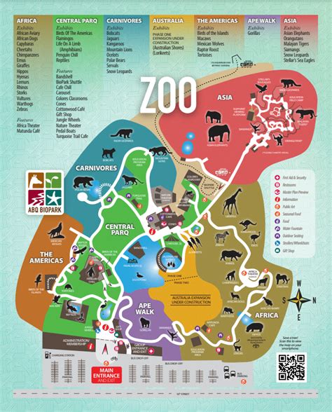 ABQ BioPark Zoo Map and Brochure (2021 - 2023) | ThemeParkBrochures.net