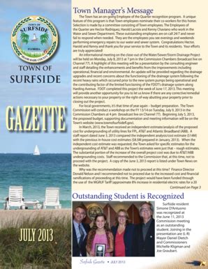 Fillable Online July Gazettepdf Town Of Surfside Fax Email Print