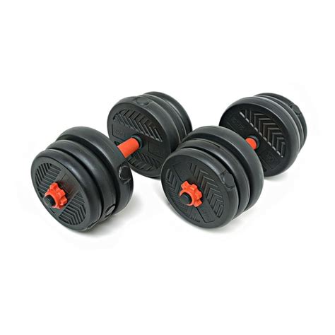 Set Kg Mancuernas Eco Kettlebell Color Rojo Forza