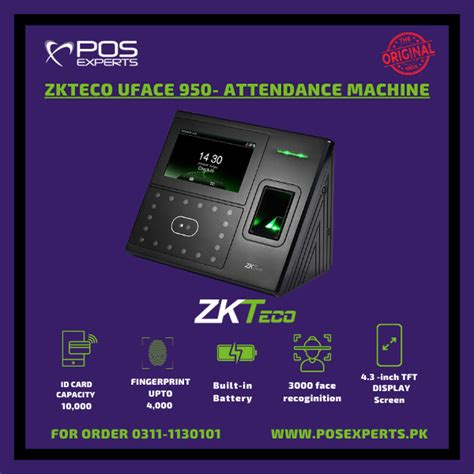 Pos Experts Zkteco Uface Attendance Machine