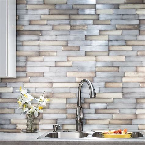 Backsplash Tile With Gold Accents - Councilnet