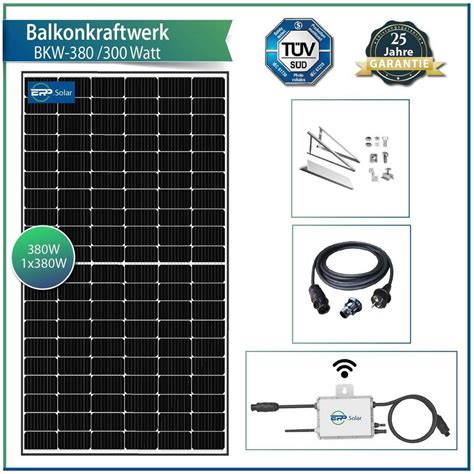 Eppsolar Solaranlage 380w Balkonkraftwerk Epp Wifi 300w