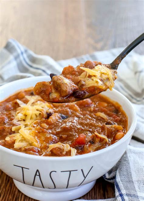 Spicy Five Bean Chili With Steak And Sausage