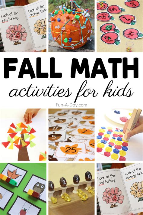 Fall Math Activities For Preschoolers