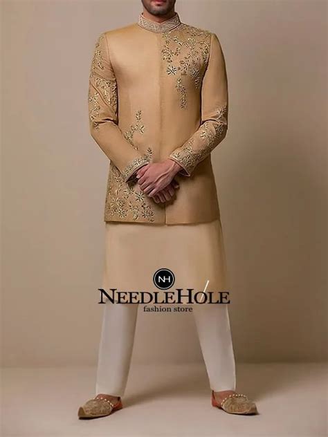 Deepak Perwani Short Sherwani Design With Pajama And Kurta Indian