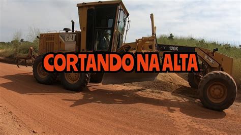 Ladeira Forte Dentro Da Cidade Motoniveladora Caterpillar K Grader