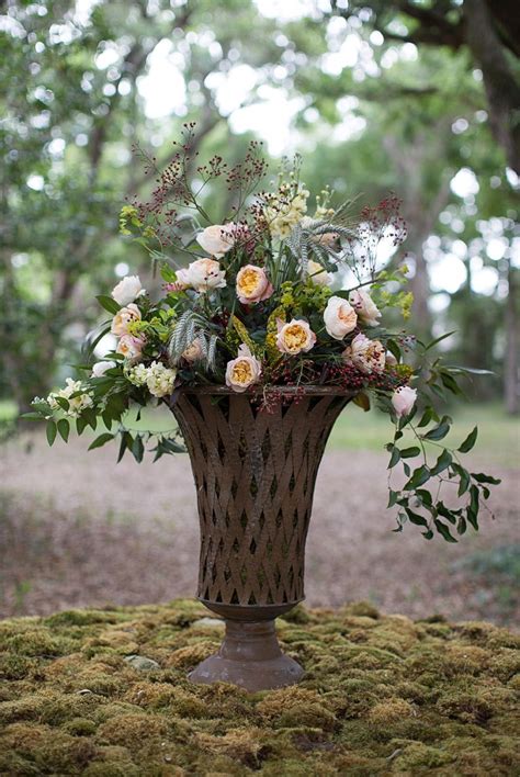 The Dark Brown Bucolic Vase Filled With Rich Old Gold Colored Edith