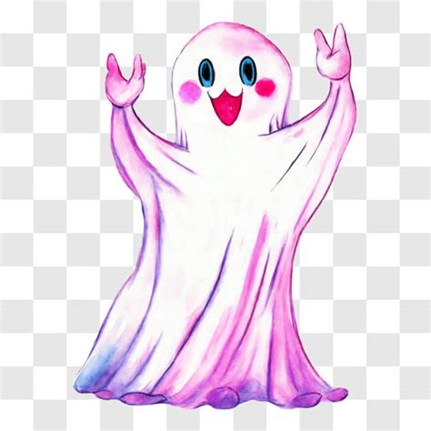 Download Happy Ghost Halloween Costume PNG Online - Creative Fabrica