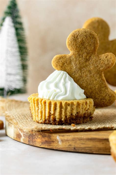 Mini Gingerbread Cheesecakes Recipe Ginger Snaps Baking Affairs