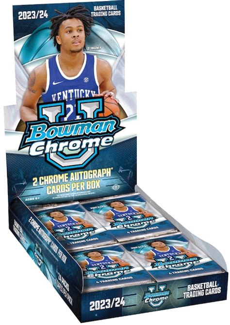 2023 24 Bowman University Chrome Basketball Card Checklist