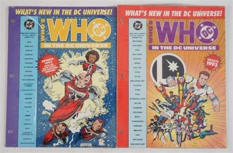 Who S Who In The DC Universe Update 1993 1 2 VF NM Complete Series