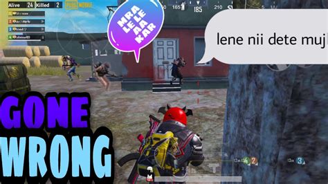 Pubg Meet Gone Wrong Funny Pubg Mobile Teammates Full Intense Match