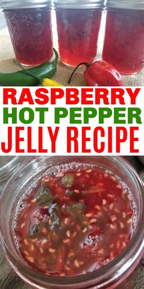 This Raspberry Hot Pepper Jelly Recipe Is So Easy To Make A Great Way To Use Up Peppers From The