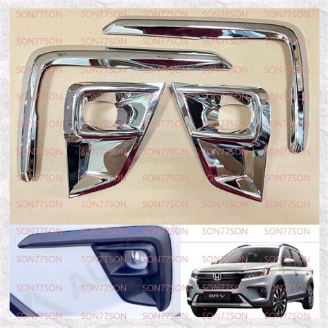 Jual Paket List Foglamp Cover Honda BRV 2022 UP Fog Lamp Hitam Chrome