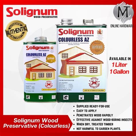 COD Huang1544368 Solignum COLOURLESS AZ Wood Preservative For Termites