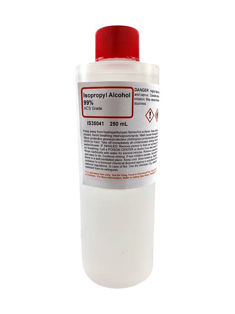 Isopropyl Alcohol Ipa Solution Ml Acs Grade Concentrated