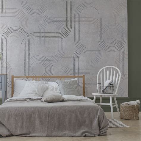 Comprar Mural Geom Trico Moderno C Rculos Vibra De Tres Tintas