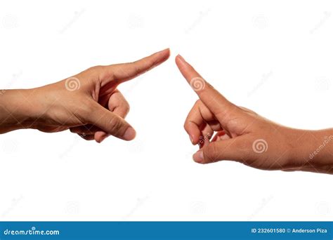 Two Hands Stretching Out Their Index Finger To Touch Each Other Two