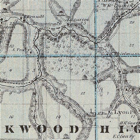 Vintage Map Of Wabasha County Minnesota 1874 By Ted S Vintage Art