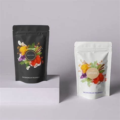 Printed Matte Seeds Packaging Pouch Zipper Slider At Rs Piece In