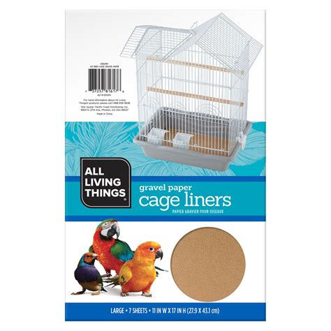All Living Things® Gravel Paper Bird Cage Liners | Pet bird cage, Paper