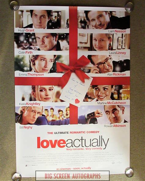 Love Actually one sheet poster | Big Screen Autographs