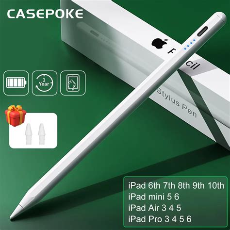 For iPad Pencil Palm Rejection Stylus Apple Pencil Pen For iPad Accessories Pro Air Mini Note ...