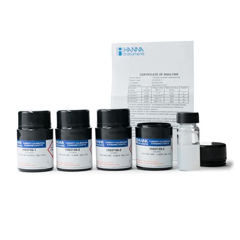 Turbidity Calibration Standards - HI83749-11