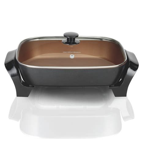 Hamilton Beach Deep Dish Electric Skillet With Lid And Reviews Wayfair