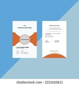 Simple Corporate Id Card Template Stock Vector (Royalty Free ...