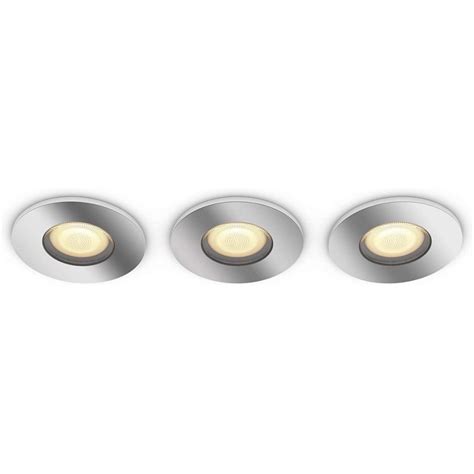 Philips SET 3x Plafoniere Da Bagno LED Dimmerabile HUE ADORE 3xGU10