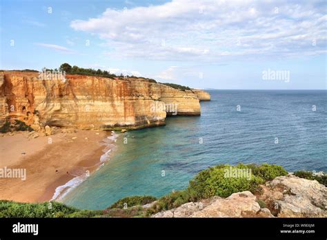 Benagil Beach (Praia de Benagil) in Algarve region, Portugal Stock ...